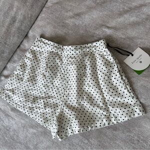 Kate Spade for Target Mini Polka Dot Linen Flared High Rise Shorts NWT XS